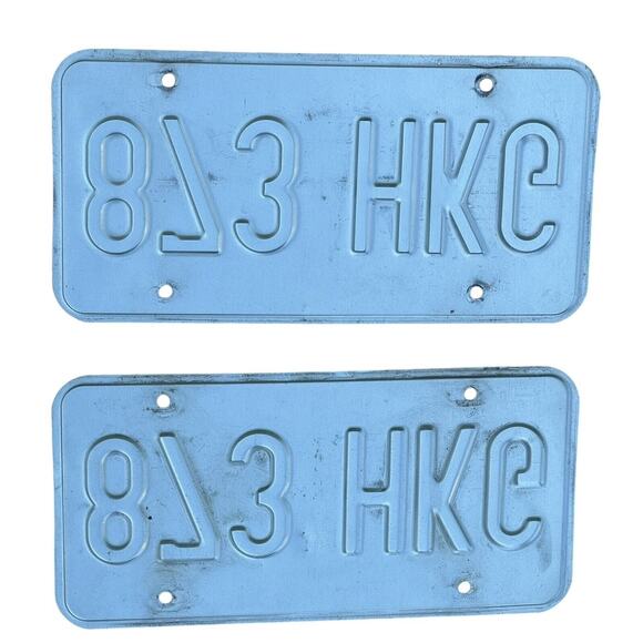 Missouri License Plate Show-Me State Dec 2002 2009 Sticker Blue Automobile Tags - Picture 4 of 4